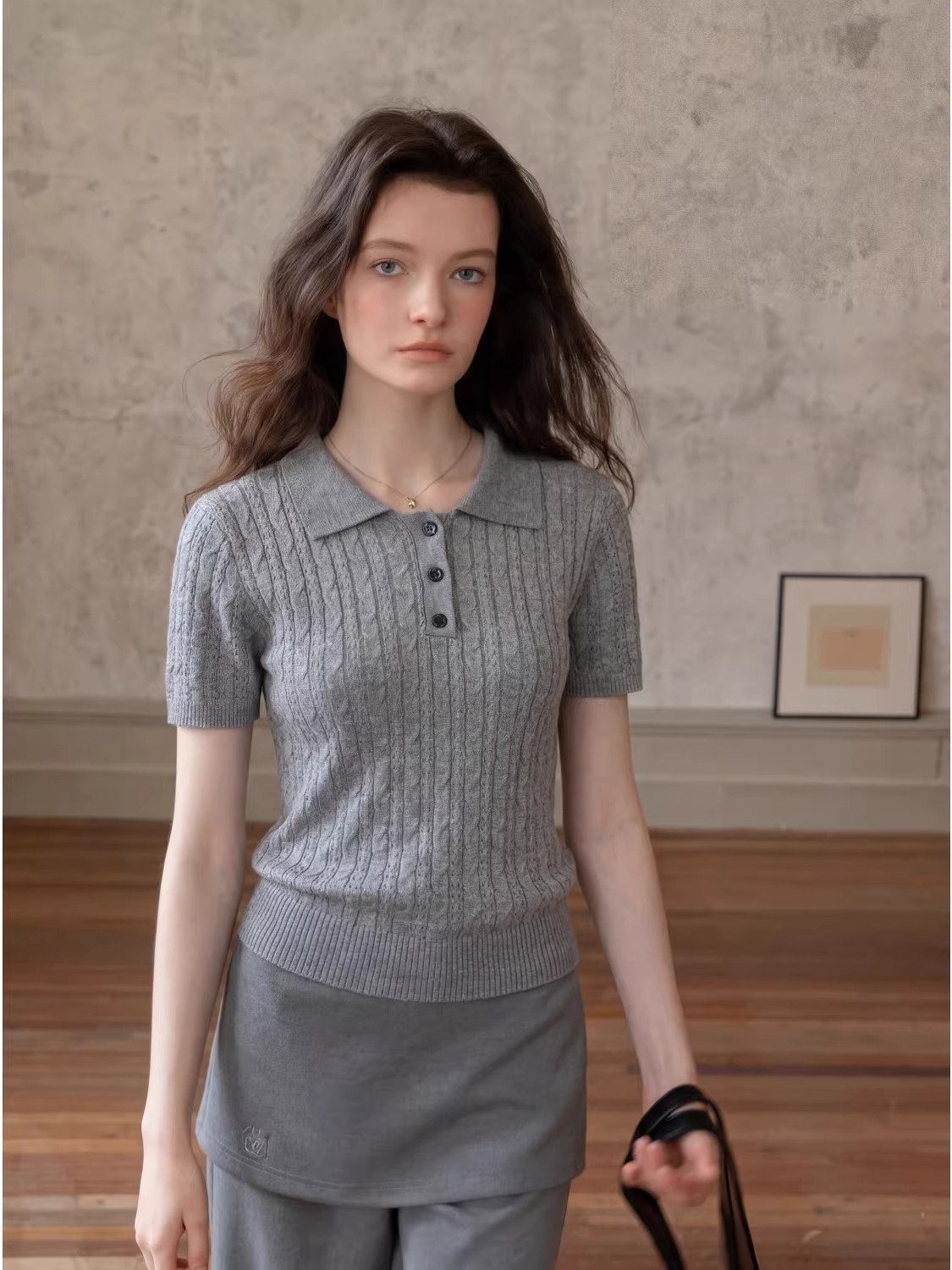 Fashion Casual Style Twist Cab - Matcha 评论和价格