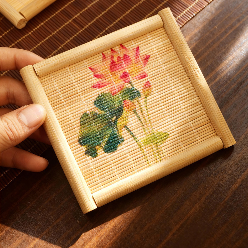 Set of 5 Natural Bamboo Tea Cu - Japanese Tea 评论和价格