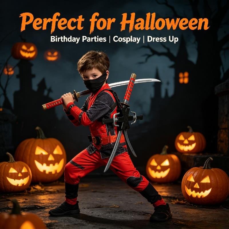 Halloween 1: 1 Ninja Set Child - Japanese Knife 评论和价格