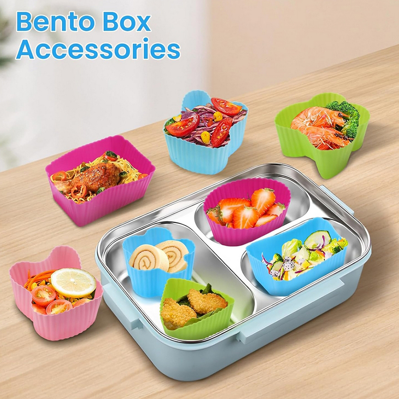 8PCS Silicone Lunch Box Divide - Bento Box 评论和价格