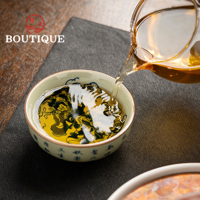 100ml Old Pottery Clay Blue an - Japanese Pottery 评论和价格